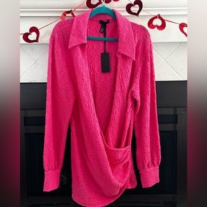 h:ours Hot Pink Mini Dress